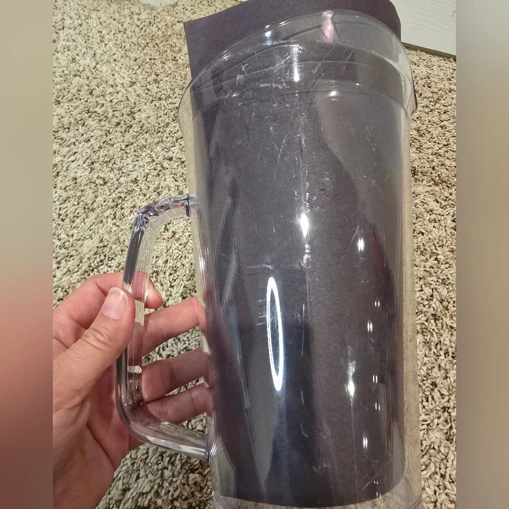 Clear Pitcher Set with Sigma Sigma Sigma Sailboat Design Tri-Sigma Sorority - Picture 10 of 11